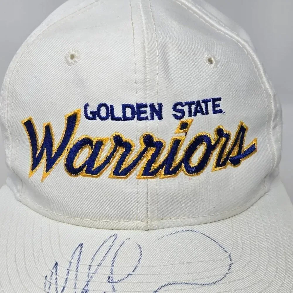 GOLDEN STATE WARRIORS SPORTS SPECIALTIES HAT DON NELSON MITCH RICHMOND SIGNED